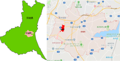 茨城町地図の画像