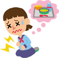 食中毒のイラスト