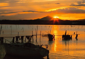 （写真）親沢公園の夕日その3