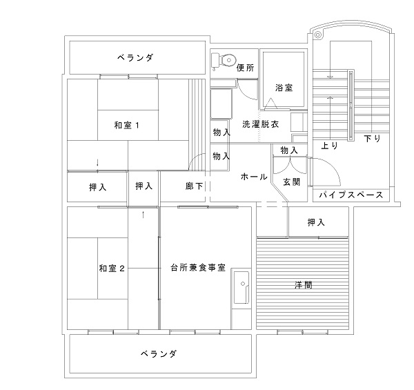 （イラスト）間取り図  C棟・D棟