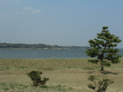 網掛公園から見た涸沼