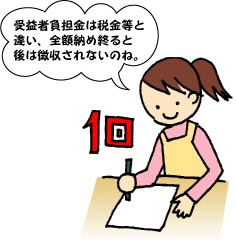 （イラスト）負担金は1回のみ