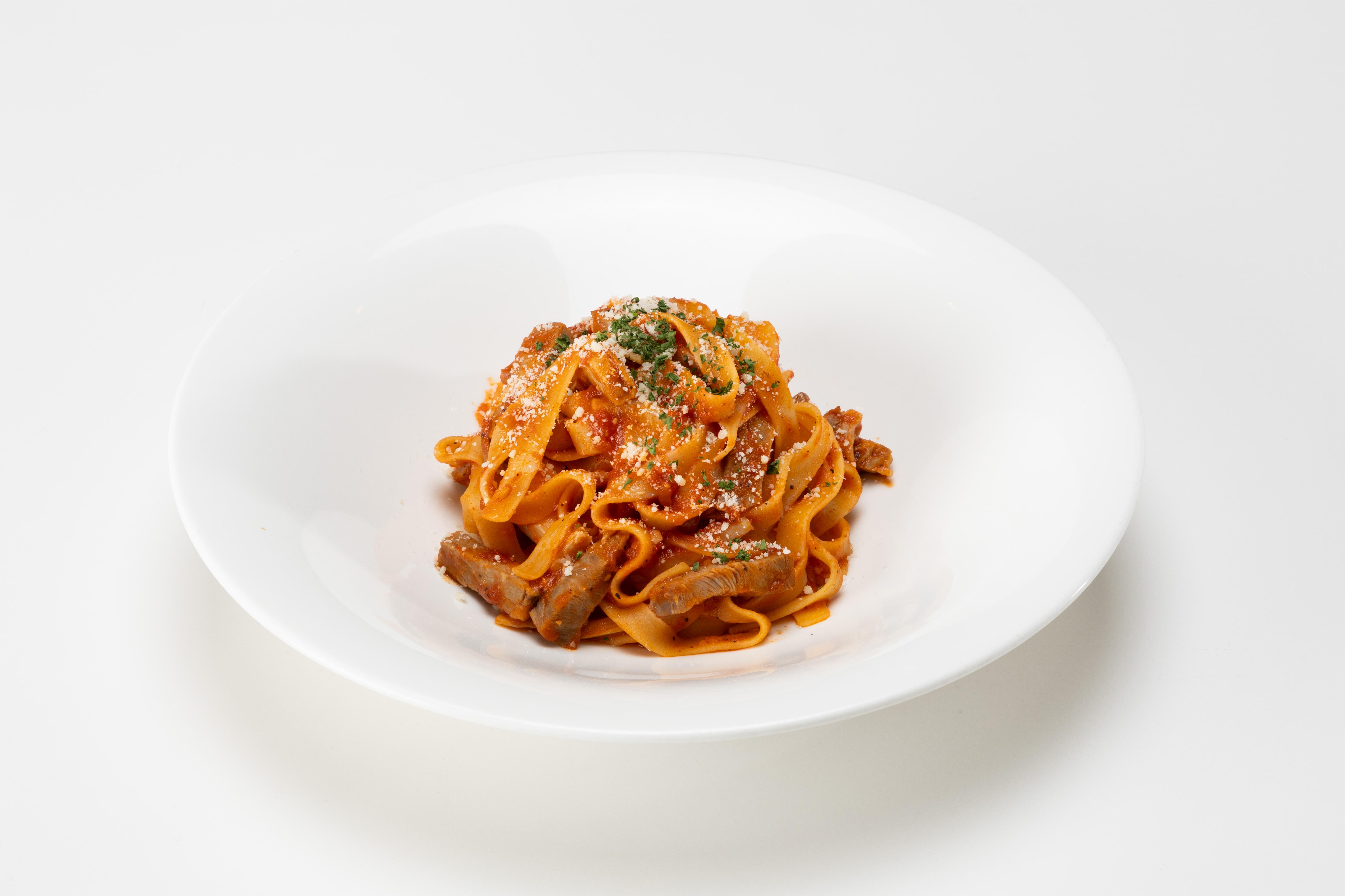 【＆me.9月】小美玉市産「ばんぶう」のラグーソース フェットチーネ